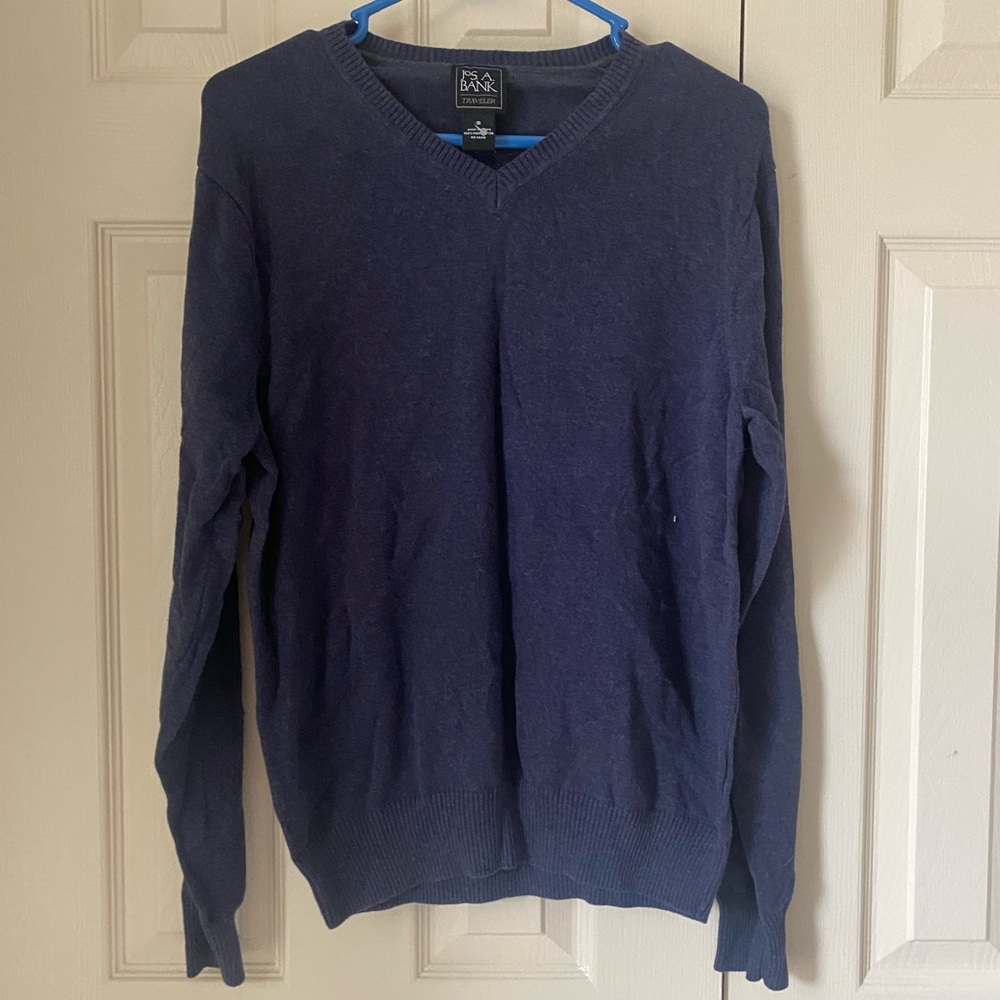 Jos. A. Bank Deep Blue V-Neck Sweater